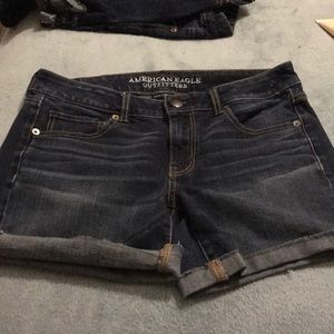 American Eagle midi super stretch denim short